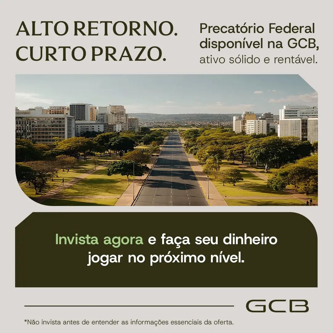 Sistema de campanha da GCB aplicado a uma oferta de investimento.