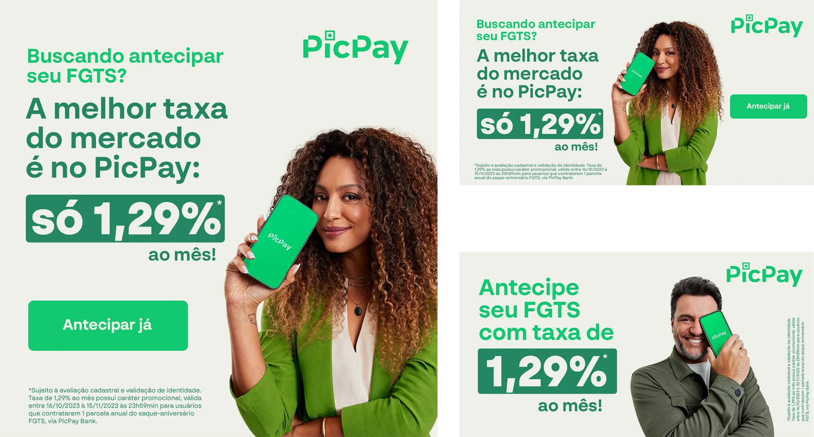 Campanha da parceria entre Liga Invest e PicPay.