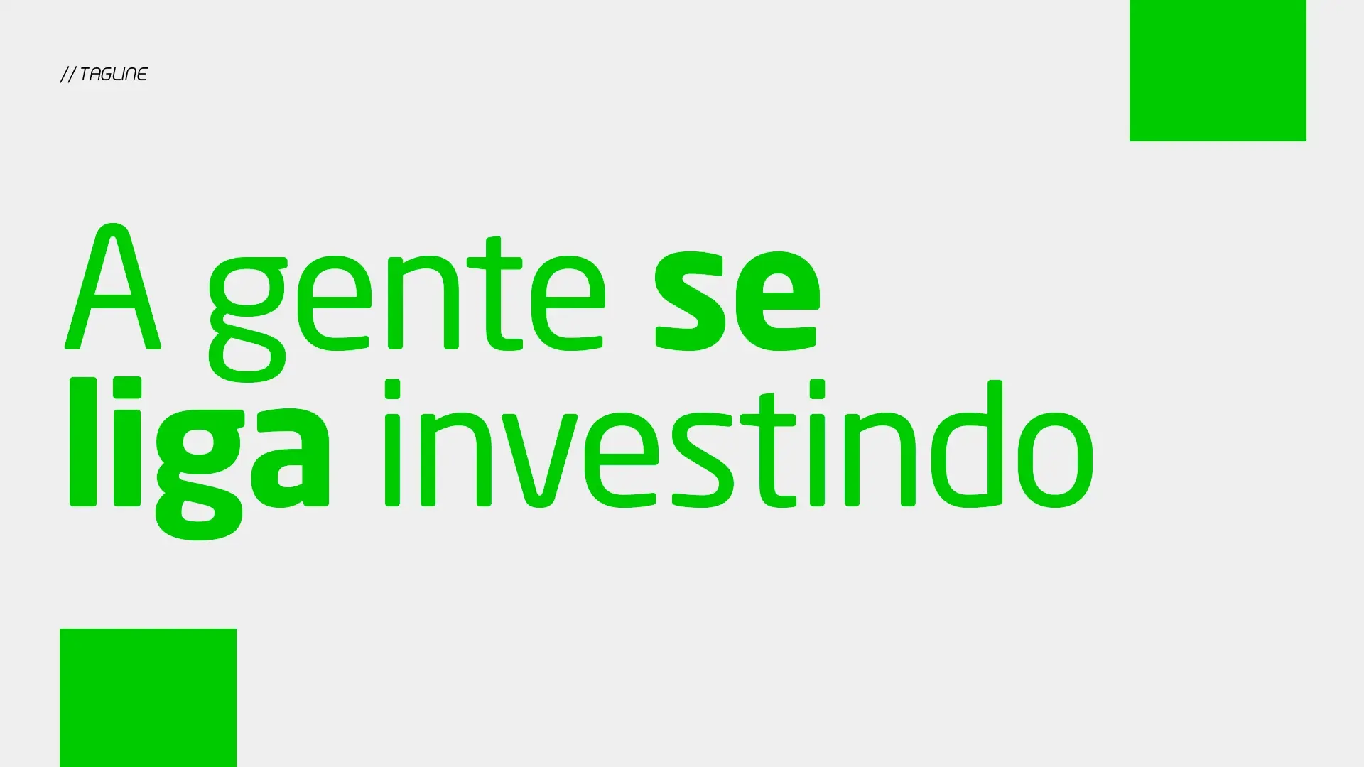 Expressão da marca Liga Invest em uma composição institucional.